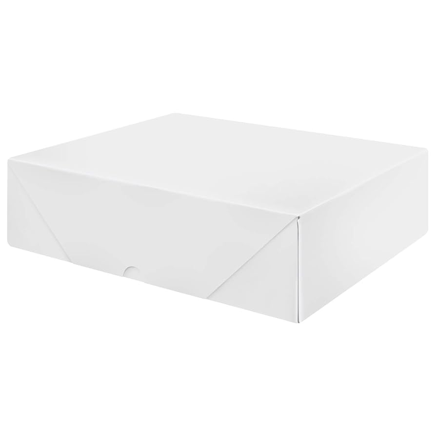 Amazon.com: White Letterhead Folding Boxes - 25 Per Pack (8
